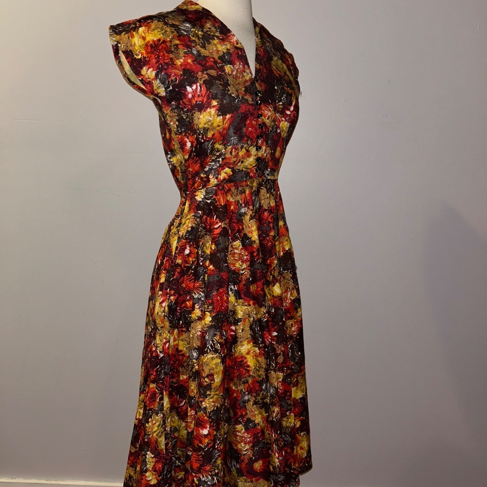 Trashy Diva Warm Watercolors Day Dress - Picture 2 of 6